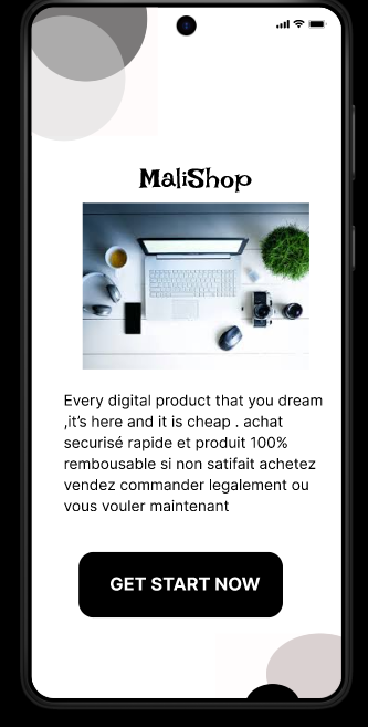 Marketplace Login Screen